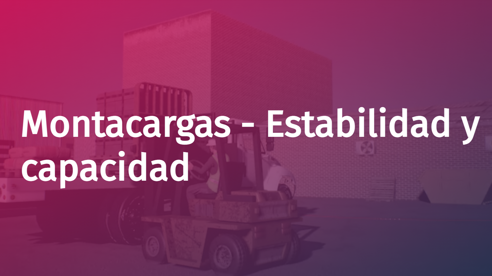 Spanish - Forklift - Stability and Capacity