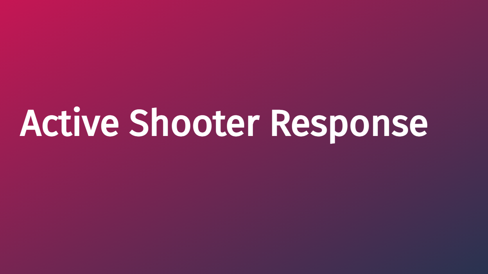 Spanish - Active Shooter Response